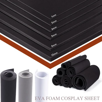 EVA 폼 코스프레 두께 1, 2, 3, 5, 8, 10mm, 흡음 소음 스폰지 폼, 초고밀도 공예 폼, 2 개, 1 개