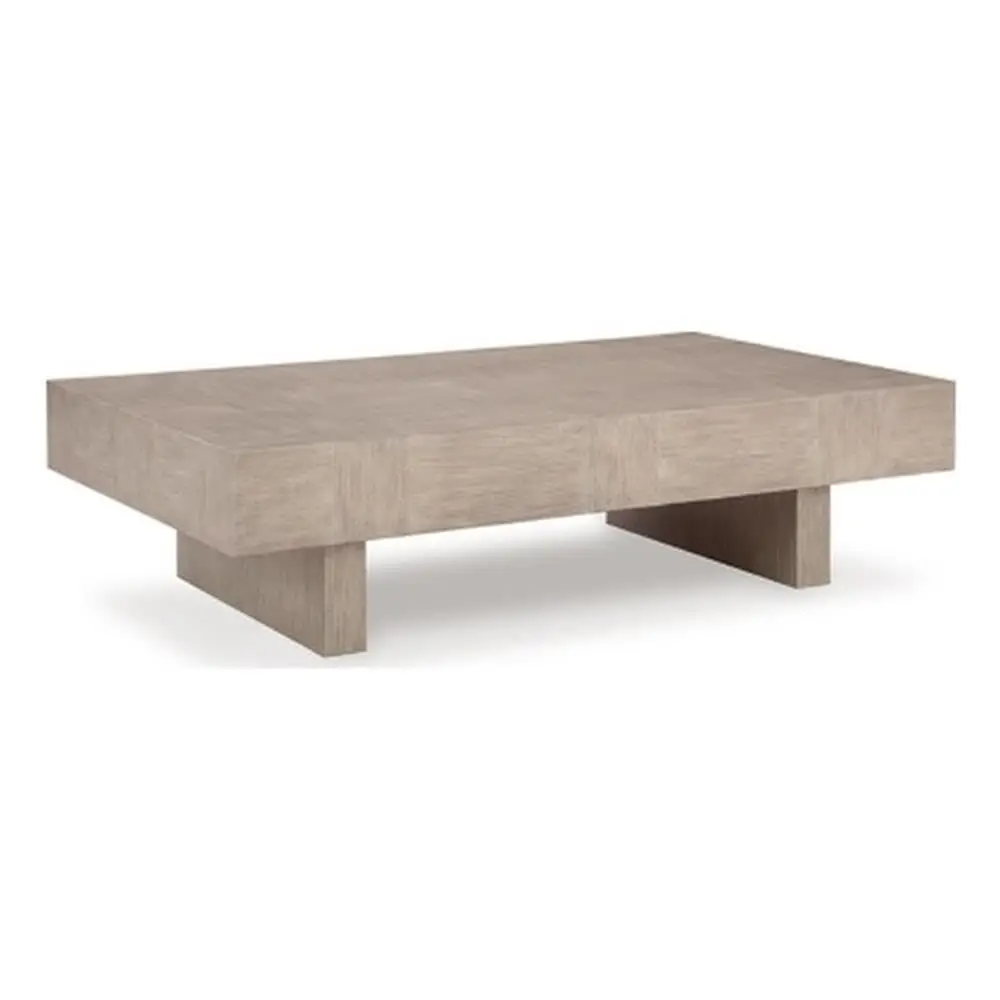 Modern Coffee Table, 60" W x 35" D x 16" H, Hardwood Solids and Oak Veneer, Light Grayish Brown Finish, Rectangular, Customized
Modern Coffee Table, 60" W x 35" D x 16" H, Hardwood Solids and Oak Veneer, Light Grayish Brown Finish, Rectangular, Customized