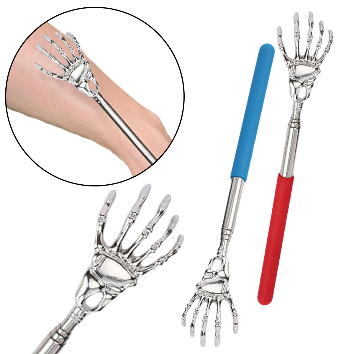 2PCS Stainless Steel Back Scratcher Telescopic Scratching Massager Extendable Itch Happy Health Products Hackle Handicrafts
2PCS Stainless Steel Back Scratcher Telescopic Scratching Massager Extendable Itch Happy Health Products Hackle Handicrafts
