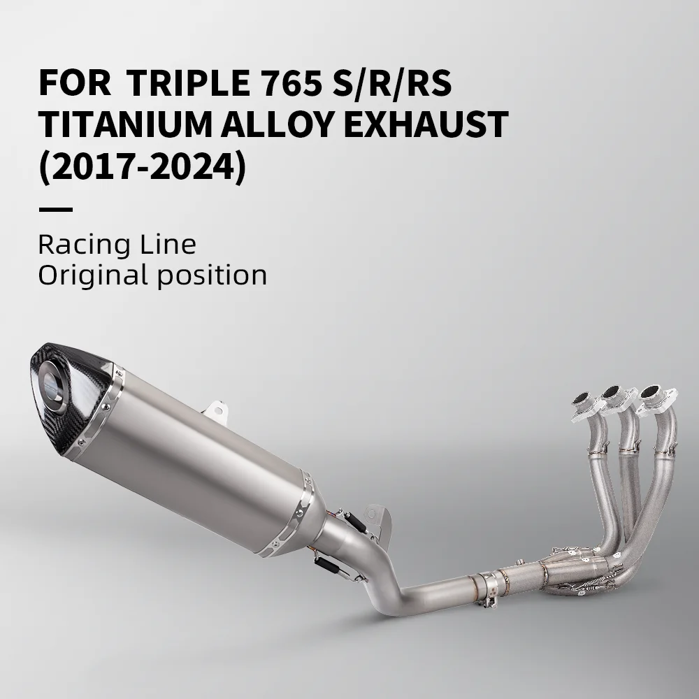 For STREET TRIPLE 765 2017-2024 Motorcycle Exhaust Pipe Assembly Escape Refit Whole Vehicle Link Pipe Muffler Titanium alloy
For STREET TRIPLE 765 2017-2024 Motorcycle Exhaust Pipe Assembly Escape Refit Whole Vehicle Link Pipe Muffler Titanium alloy