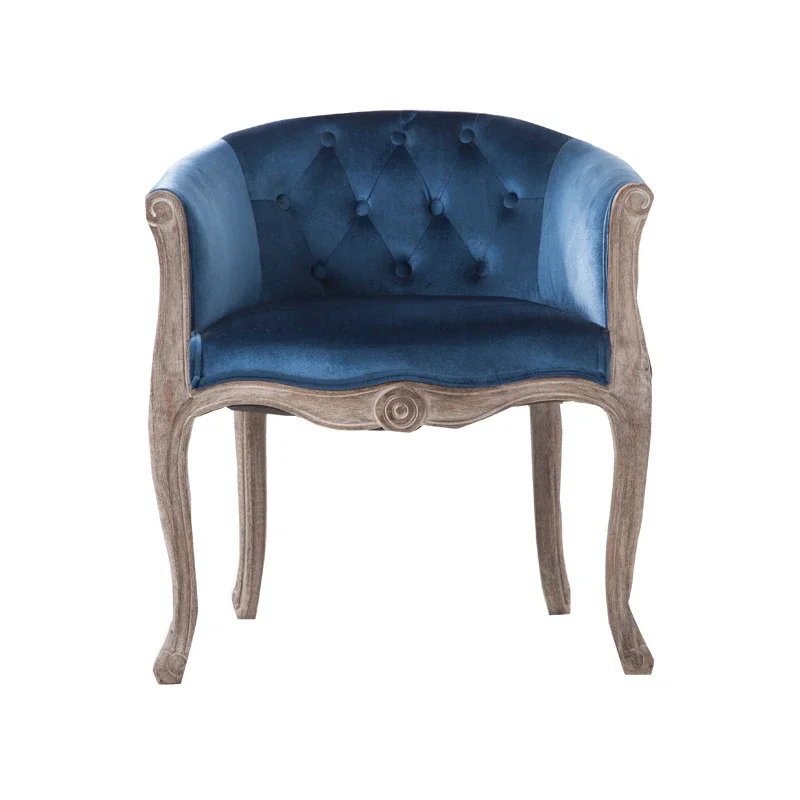 Leisure sofa chair Nordic solid wood bedroom computer chair American retro old fabric single
Leisure sofa chair Nordic solid wood bedroom computer chair American retro old fabric single