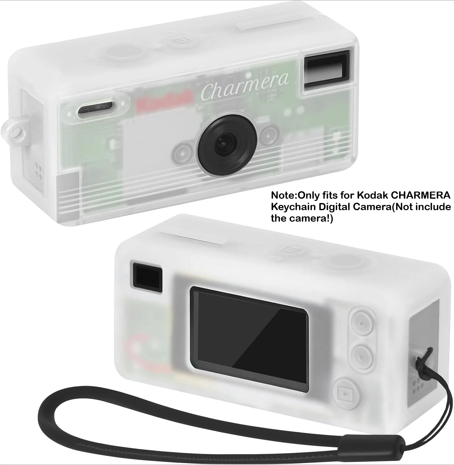 Case for Kodak CHARMERA Keychain Digital Camera - with Wrist Strap Precise Fit for Blind Box 1987 Mini Cameras (Bag Only)
Case for Kodak CHARMERA Keychain Digital Camera - with Wrist Strap Precise Fit for Blind Box 1987 Mini Cameras (Bag Only)