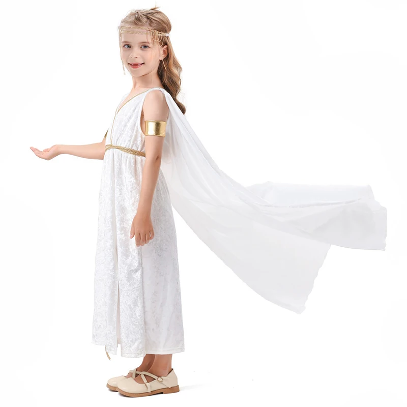 Girls Retro Egyptian Goddess Children Stage Performance Costume Greek Myth Statue Of Liberty Cape Dress Princess Party Role Play
Girls Retro Egyptian Goddess Children Stage Performance Costume Greek Myth Statue Of Liberty Cape Dress Princess Party Role Play