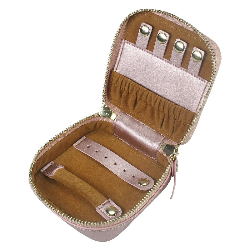 Portable Travel Small Jewelry Box Storage Organizer Box Leather Jewelry Box With Zipper For Women
Portable Travel Small Jewelry Box Storage Organizer Box Leather Jewelry Box With Zipper For Women