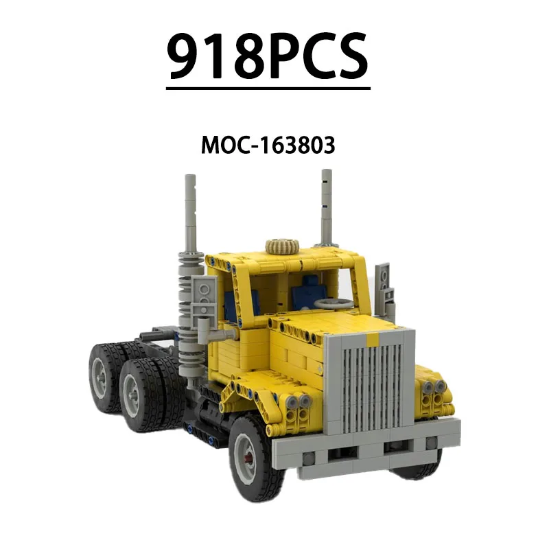 MOC-163803 Building Block Semi-Trailer Truck Model Ornament 918 Pieces Children Educational Birthday Christmas New Year Toy Gift
MOC-163803 Building Block Semi-Trailer Truck Model Ornament 918 Pieces Children Educational Birthday Christmas New Year Toy Gift