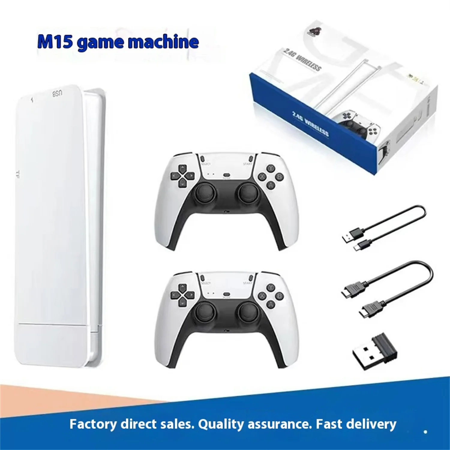 M15 Video Game Stick 4K 64G/128G 20000+Retro Gaming HD Handheld Wireless Game Controller 20+Simulators
M15 Video Game Stick 4K 64G/128G 20000+Retro Gaming HD Handheld Wireless Game Controller 20+Simulators