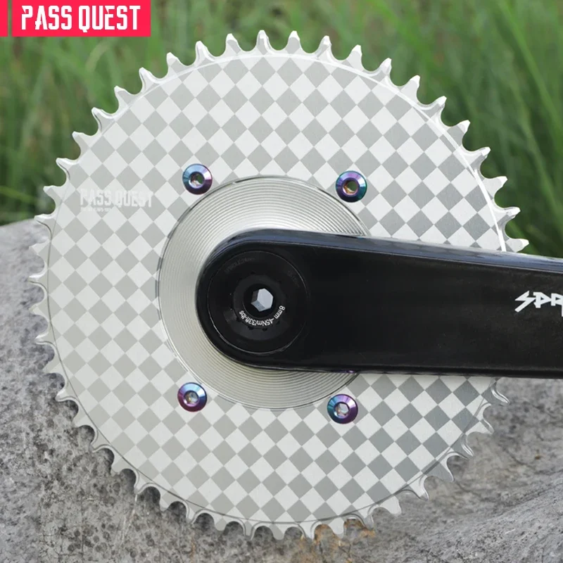 PASS QUEST 110BCD 4-Bolt Chainwheel Chessboard & Devil Smiley Face Narrow-Wide Tooth Chainring MTB/Road Bike Chainwheel
PASS QUEST 110BCD 4-Bolt Chainwheel Chessboard & Devil Smiley Face Narrow-Wide Tooth Chainring MTB/Road Bike Chainwheel