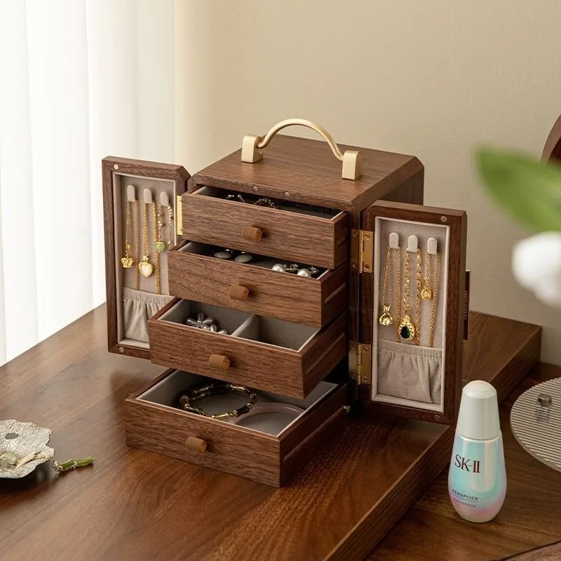 Chinese Vintage Luxury Solid Wood Jewelry Box Organizer Necklace Earring Ring Valentine Gift Home Decor Novelty New Romantic
Chinese Vintage Luxury Solid Wood Jewelry Box Organizer Necklace Earring Ring Valentine Gift Home Decor Novelty New Romantic