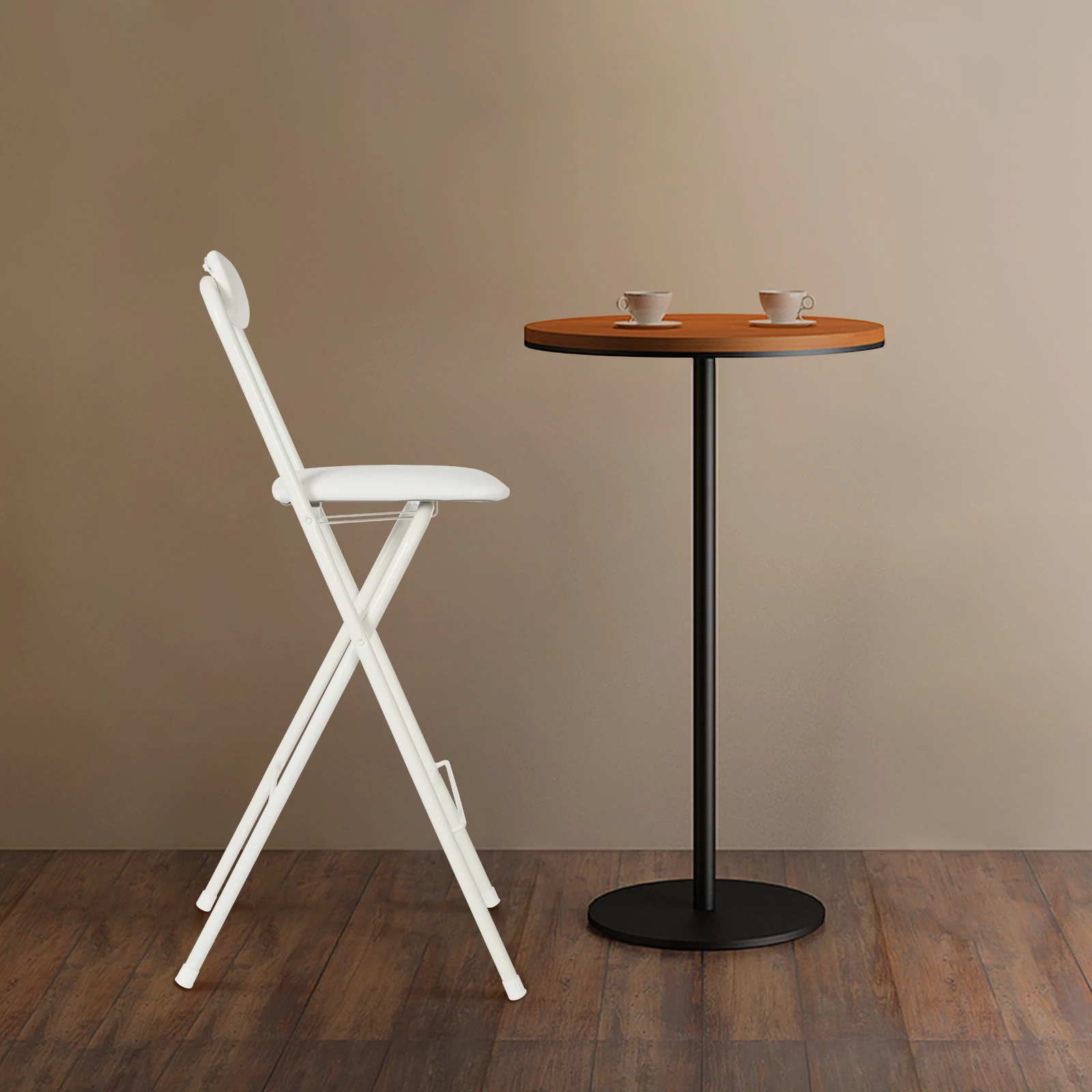 White Portable Folding Bar Stool, 70cm Height & 275LBS Capacity, Decorative High Chair for Kitchen, Restaurant &Outdoor Use
White Portable Folding Bar Stool, 70cm Height & 275LBS Capacity, Decorative High Chair for Kitchen, Restaurant &Outdoor Use