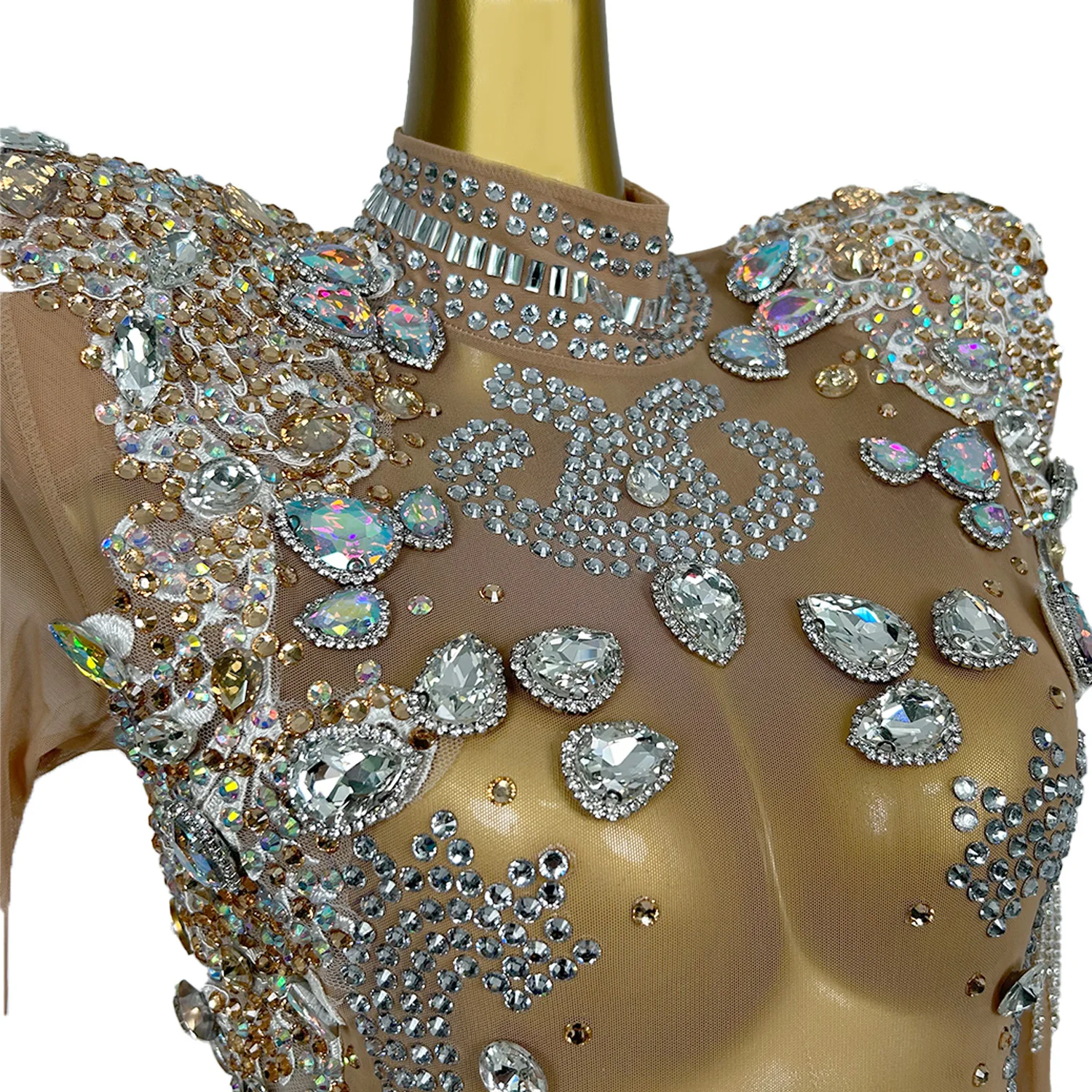 Sparkly Sheer Drill Fringe Women Bodysuits Luxury Gemstone Party Birthday Stage Performance Drag Queen Costume Bolihuanghou
Sparkly Sheer Drill Fringe Women Bodysuits Luxury Gemstone Party Birthday Stage Performance Drag Queen Costume Bolihuanghou