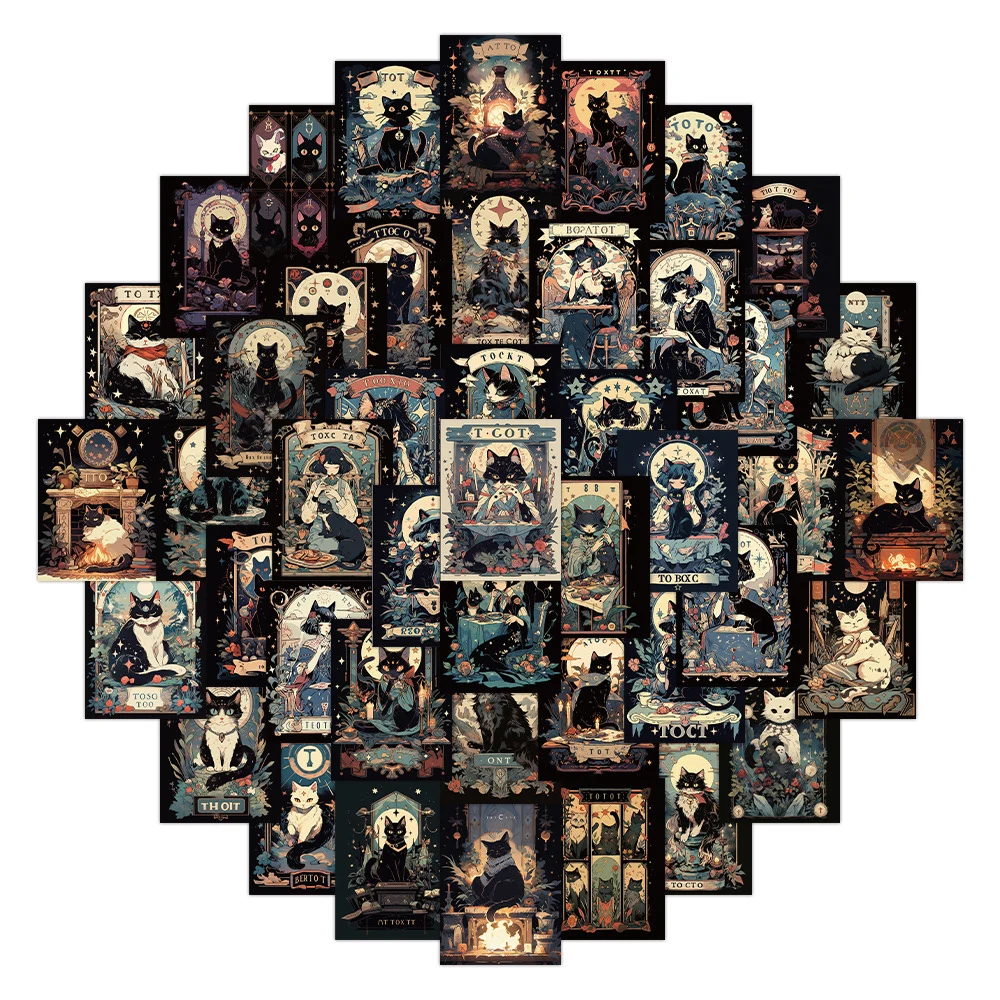 10/30/60PCS Dark Black Cat Tarot Card Cartoon Stickers Decals DIY Phone Laptop Motorcycle Car Wall Vinyl Cool Decoration Sticker
10/30/60PCS Dark Black Cat Tarot Card Cartoon Stickers Decals DIY Phone Laptop Motorcycle Car Wall Vinyl Cool Decoration Sticker