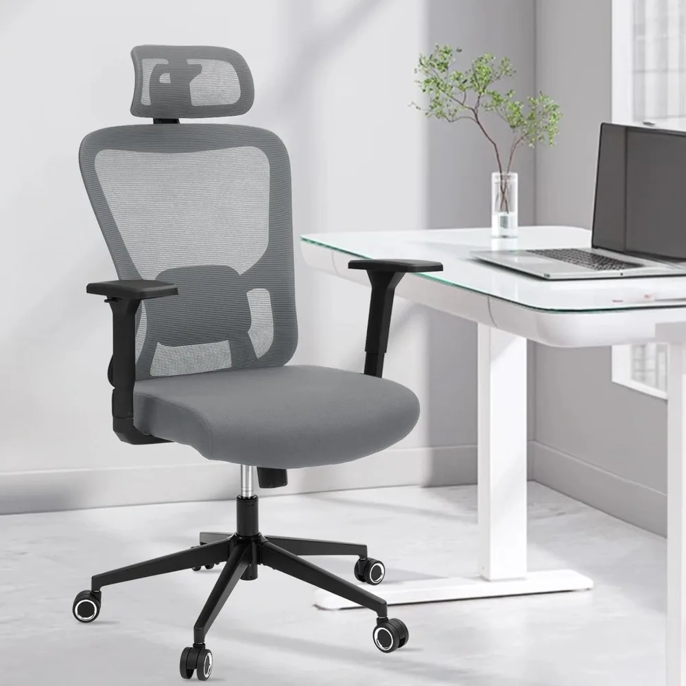 Ergonomic Desk Office Chair, High Back Home Computer Chair with Adjustable Swivel 3D Armrests for Comfort Lumbar Supports Up to
Ergonomic Desk Office Chair, High Back Home Computer Chair with Adjustable Swivel 3D Armrests for Comfort Lumbar Supports Up to
