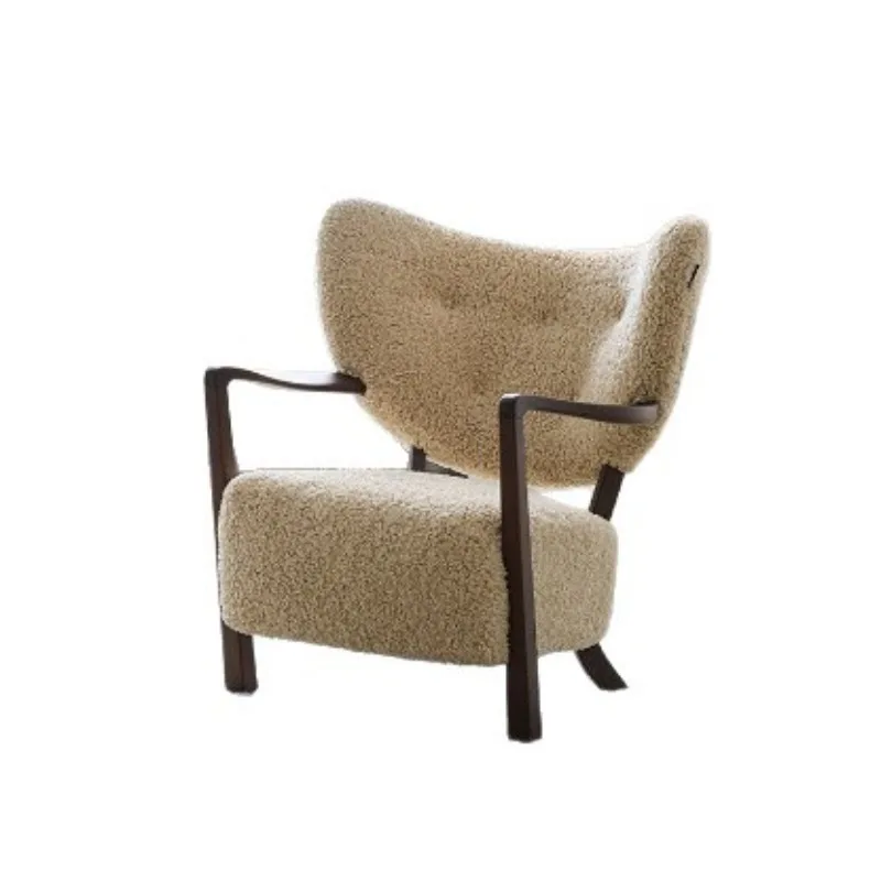 vintage milk tea brown single solid wood lambswool sofa chair, living room and bedroom leisure chair, designer single chair
vintage milk tea brown single solid wood lambswool sofa chair, living room and bedroom leisure chair, designer single chair