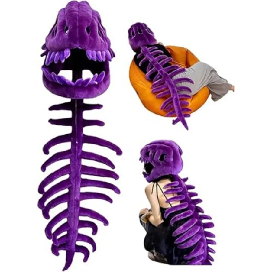 Sachie Dinosaur Skeleton Costume Set, Spinosaurus Skull Headpiece with Spine Back Pcs Dino Outfit for Cosplay
Sachie Dinosaur Skeleton Costume Set, Spinosaurus Skull Headpiece with Spine Back Pcs Dino Outfit for Cosplay