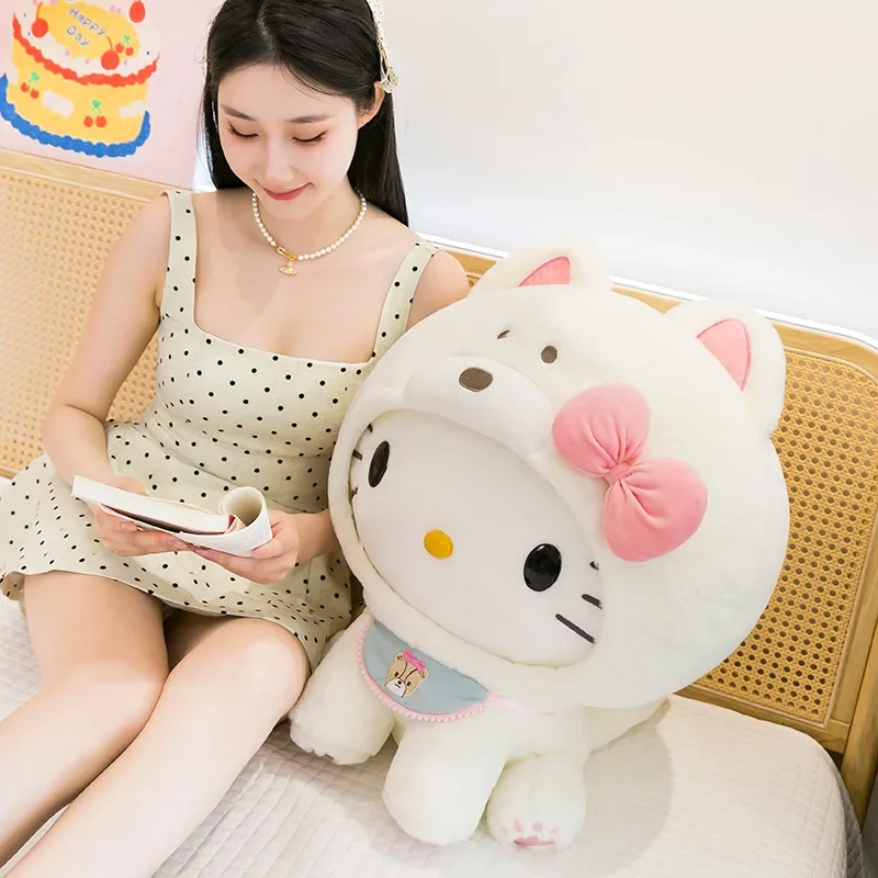 Новый 35/65 см большой размер Sanrio Hello Kitty плюшевые игрушки мультфильм аниме кавайные удобные мягкие куклы орнамент детская игрушка в подарок
Новый 35/65 см большой размер Sanrio Hello Kitty плюшевые игрушки мультфильм аниме кавайные удобные мягкие куклы орнамент детская игрушка в подарок