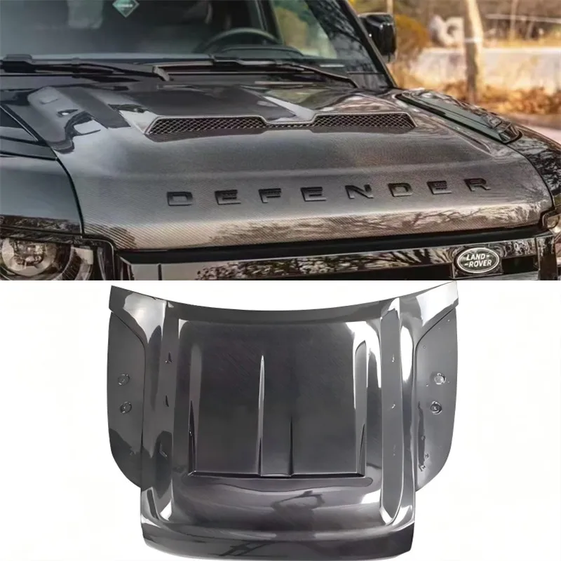 For Land Rover Defender 90 110 130 2020-2025 Real Dry Carbon Fiber Hood Engine Cover Hood Car Headliner Cover Auto Parts Kit
For Land Rover Defender 90 110 130 2020-2025 Real Dry Carbon Fiber Hood Engine Cover Hood Car Headliner Cover Auto Parts Kit