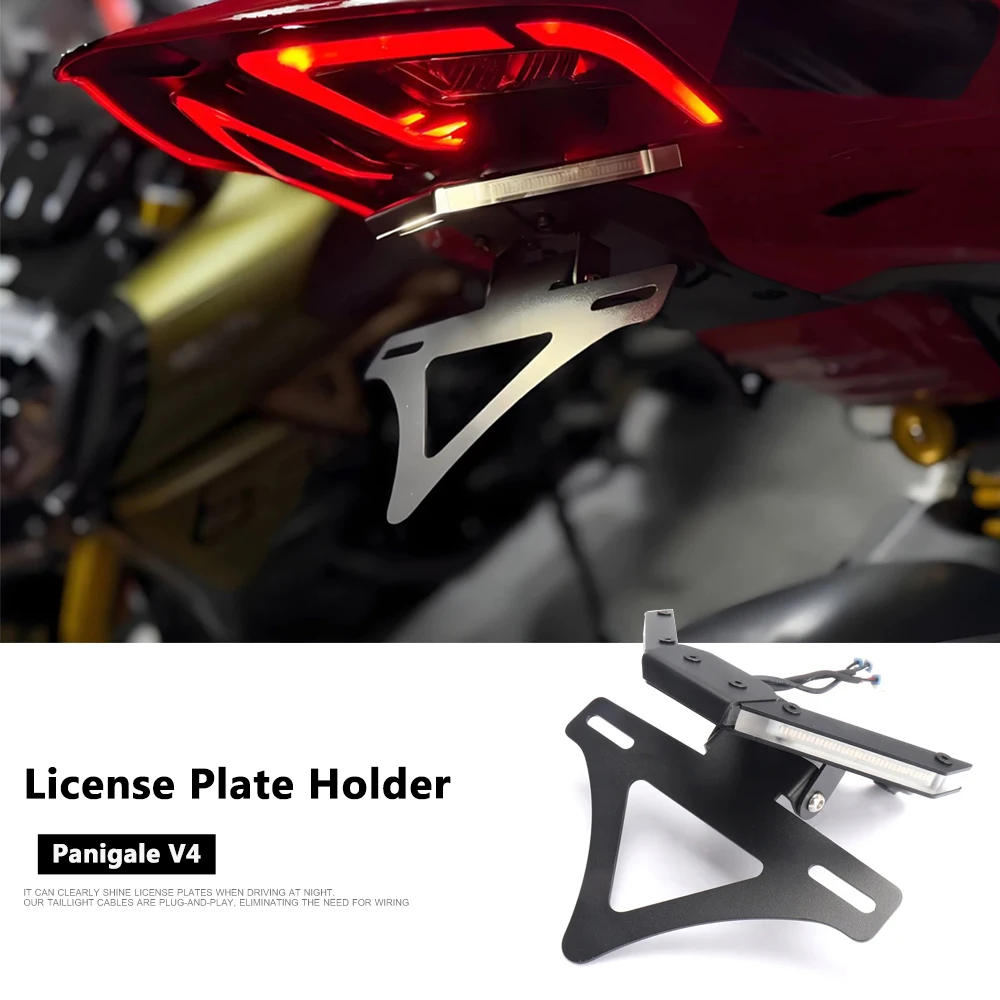 For Ducati Panigale V4 PanigaleV4 2025 Motorcycle LED Rear Tail Tidy Fender Eliminator License Plate Holder Bracket Accessories
For Ducati Panigale V4 PanigaleV4 2025 Motorcycle LED Rear Tail Tidy Fender Eliminator License Plate Holder Bracket Accessories