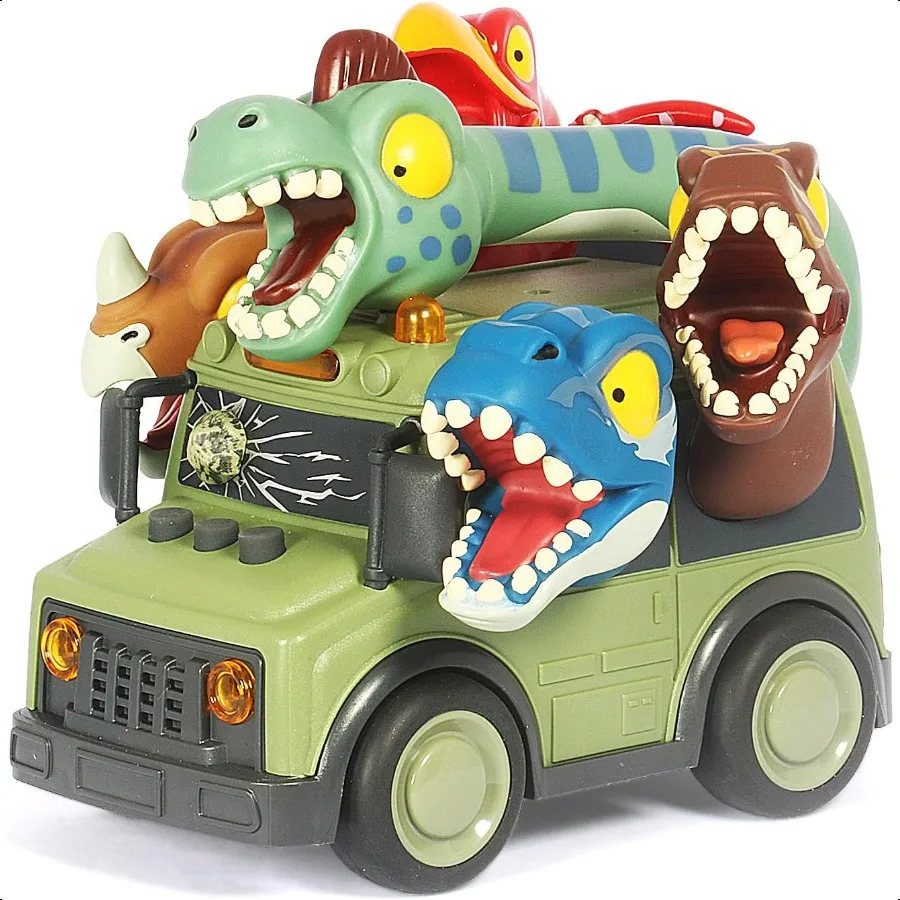DINOBROS School Bus Toy with Light and Sound Dinosaurs Friction Powered Car Bus Toys for Crazy Dino
DINOBROS School Bus Toy with Light and Sound Dinosaurs Friction Powered Car Bus Toys for Crazy Dino