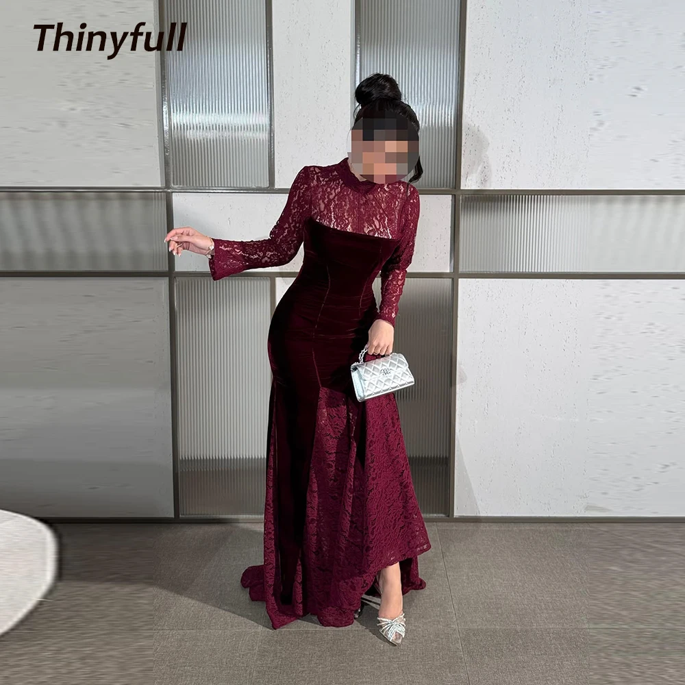 Тонкое кружевное/бархатное платье русалки для выпускного вечера с длинными рукавами и высоким воротом, вечернее платье в Саудовской Аравии, длинное платье для особых случаев по индивидуальному заказу
Тонкое кружевное/бархатное платье русалки для выпускного вечера с длинными рукавами и высоким воротом, вечернее платье в Саудовской Аравии, длинное платье для особых случаев по индивидуальному заказу