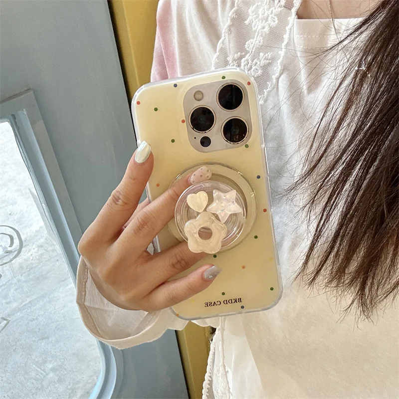 Korean Color Polka Dot Magnetic Phone Case For iPhone 16 Pro 15 14 13 Pro Max Cover with Magsafe Cute Stand Holder Cases 16Pro
Korean Color Polka Dot Magnetic Phone Case For iPhone 16 Pro 15 14 13 Pro Max Cover with Magsafe Cute Stand Holder Cases 16Pro