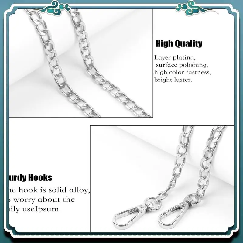 8 PCS Purse Chain Replacement Handbag Chains Metal DIY Shoulder Body Bag Chain 47 Inch Silver
8 PCS Purse Chain Replacement Handbag Chains Metal DIY Shoulder Body Bag Chain 47 Inch Silver