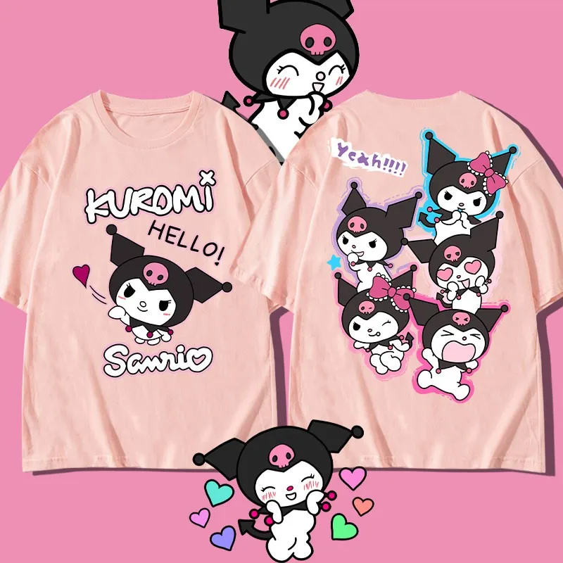Sanrio Co-branded Children's Short-sleeved T-shirt Women Medium And Large Children Casual Small Top Kulomi Animation Clothes
Sanrio Co-branded Children's Short-sleeved T-shirt Women Medium And Large Children Casual Small Top Kulomi Animation Clothes