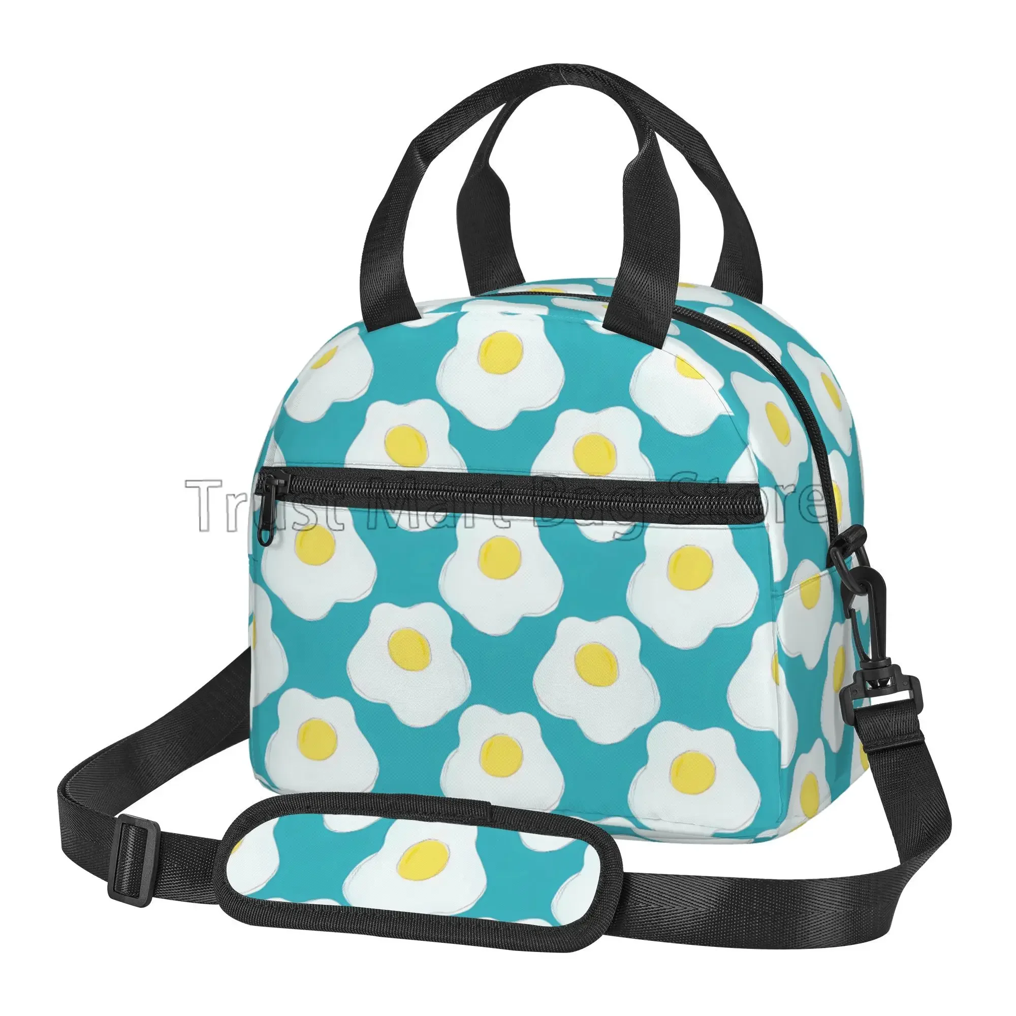 Fried Eggs Pattern Insulated Lunch Bag Reusable Waterproof Thermal Lunch Box with Shoulder Strap for Work School Picnic Beach
Fried Eggs Pattern Insulated Lunch Bag Reusable Waterproof Thermal Lunch Box with Shoulder Strap for Work School Picnic Beach