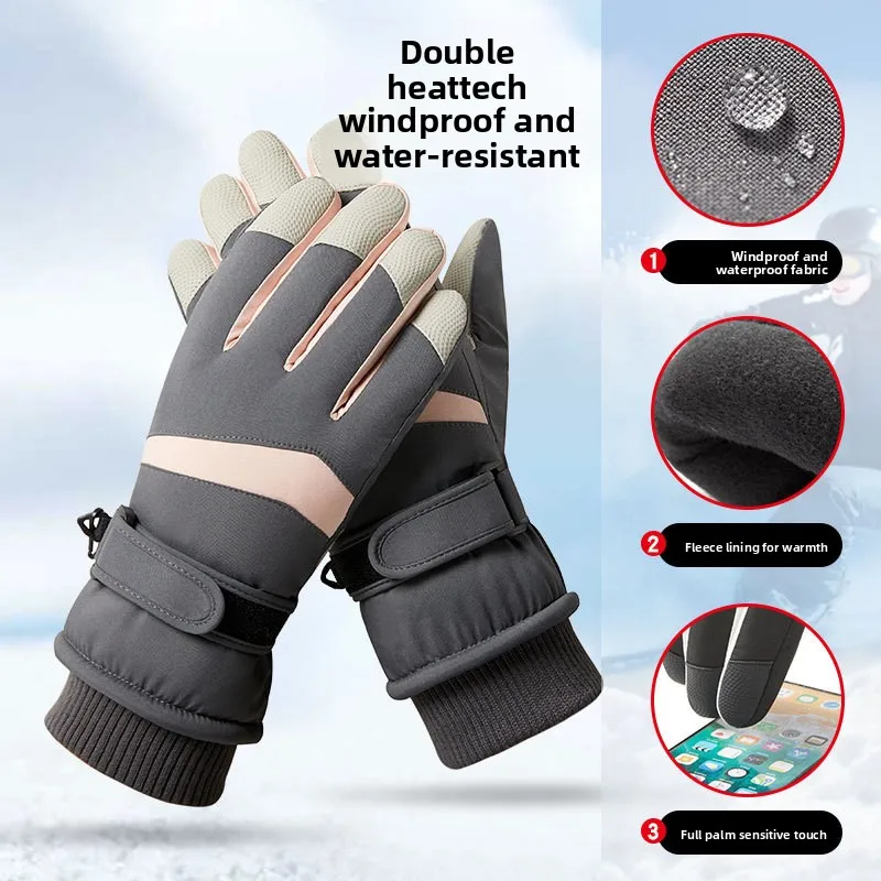 Fleece-Lined, Thickened, Waterproof & Windproof, Touchscreen-Compatible, for Cycling & Hiking, Cold-Proof
Fleece-Lined, Thickened, Waterproof & Windproof, Touchscreen-Compatible, for Cycling & Hiking, Cold-Proof