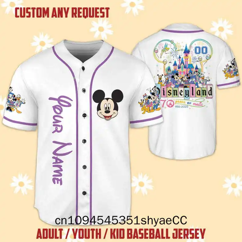 Изготовленный на заказ бейсбольный трикотаж Disney Team Disneyland, персонализированный коллекционный трикотаж, Джерси Диснея, подарок для детей, фанаты Диснея, Baseba
Изготовленный на заказ бейсбольный трикотаж Disney Team Disneyland, персонализированный коллекционный трикотаж, Джерси Диснея, подарок для детей, фанаты Диснея, Baseba