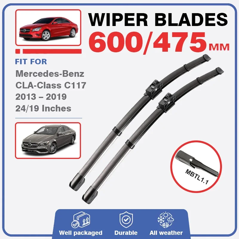 Windshield Wiper Blades For Mercedes Benz CLA Class C117 W117 2013 - 2019 Windscreen Glass Wiper Car Accessories CLA 180 200 250
Windshield Wiper Blades For Mercedes Benz CLA Class C117 W117 2013 - 2019 Windscreen Glass Wiper Car Accessories CLA 180 200 250