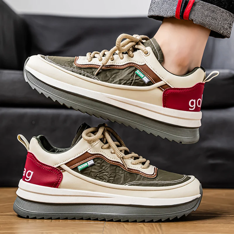 2026 New Autumn Men Thick Platform Dad Sneakers, Low Top Anti-slip Wear-resistant Trendy Casual Skate Sports Shoes
2026 New Autumn Men Thick Platform Dad Sneakers, Low Top Anti-slip Wear-resistant Trendy Casual Skate Sports Shoes