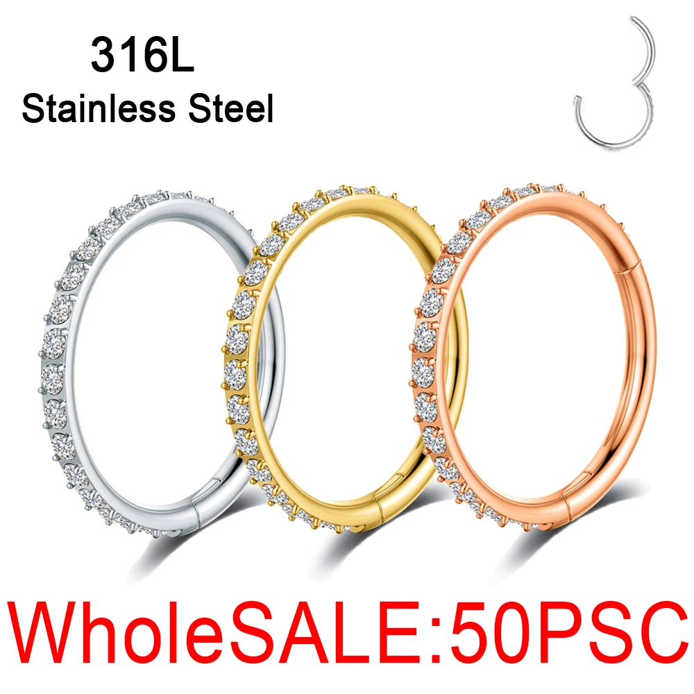50PSC WholeSALE Stainless Steel Nose Ring Ear Tragus Cartilage Earring Daith Lip Nose Body Piercing Jewelry
50PSC WholeSALE Stainless Steel Nose Ring Ear Tragus Cartilage Earring Daith Lip Nose Body Piercing Jewelry