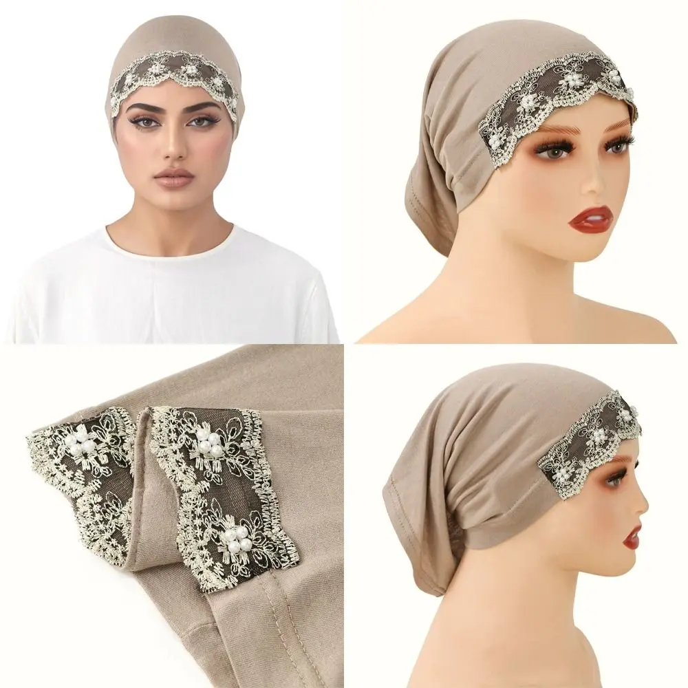 Fashion Pearl Embroidery Instant Hijab Solid Color Jersey Material Tube Cap Floral Lace Stretch Fabric Undercap for Women
Fashion Pearl Embroidery Instant Hijab Solid Color Jersey Material Tube Cap Floral Lace Stretch Fabric Undercap for Women
