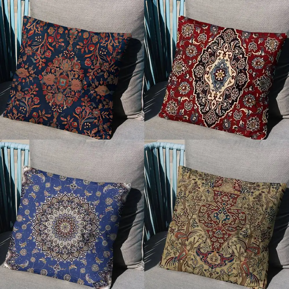 Persian Rug Iranian Carpet Pillow Case Square Double-Sided Printing Short Plush Sofa Cushion Cover Bedroom Bedside Pillow
Persian Rug Iranian Carpet Pillow Case Square Double-Sided Printing Short Plush Sofa Cushion Cover Bedroom Bedside Pillow