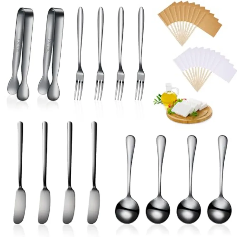 Charcuterie Boards Accessories Charcuterie Utensils Set Cheese Butter Spreader Knives Stainless Steel Mini Serving Tongs Spoons
Charcuterie Boards Accessories Charcuterie Utensils Set Cheese Butter Spreader Knives Stainless Steel Mini Serving Tongs Spoons