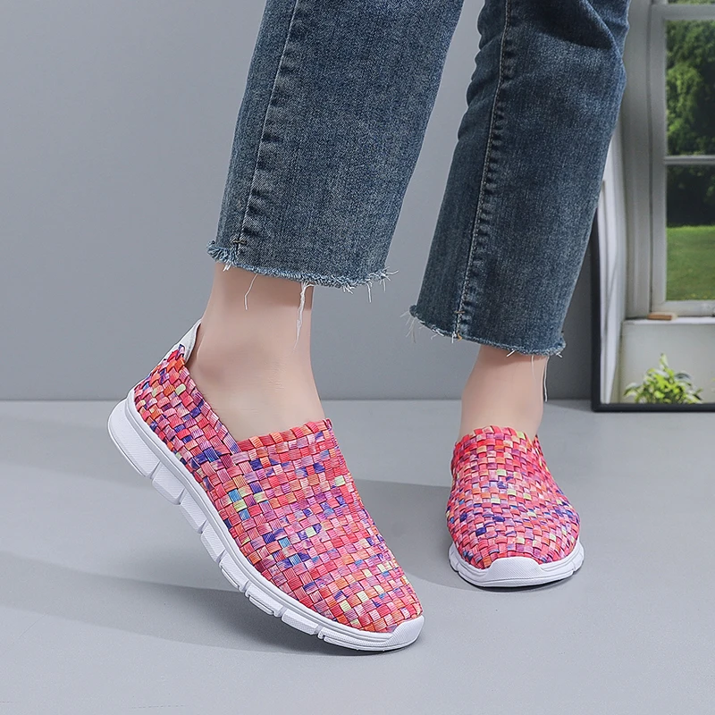 Summer Trendy Women's Shoes Soft Soled Braided Breathable Sneakers Flat Bottom Comfortable Fashion Casual Walking Shoes 36-41
Summer Trendy Women's Shoes Soft Soled Braided Breathable Sneakers Flat Bottom Comfortable Fashion Casual Walking Shoes 36-41