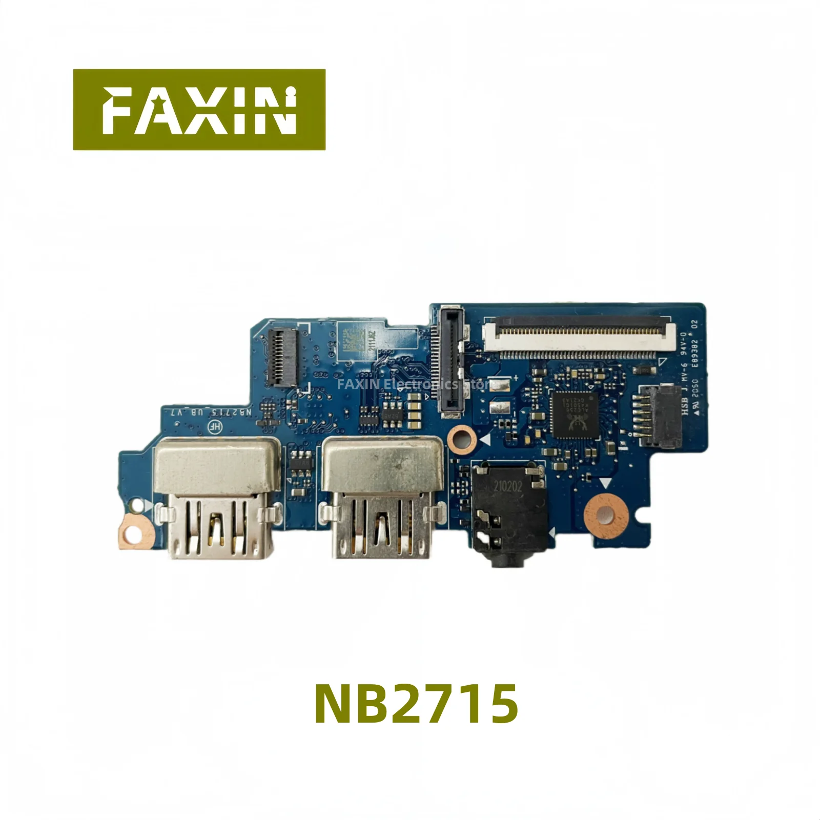 For HUAWEI MateBook D16 HVY-WAP9 Laptop USB Jack Headphone Audio interface Board NB2715 Original USED
For HUAWEI MateBook D16 HVY-WAP9 Laptop USB Jack Headphone Audio interface Board NB2715 Original USED
