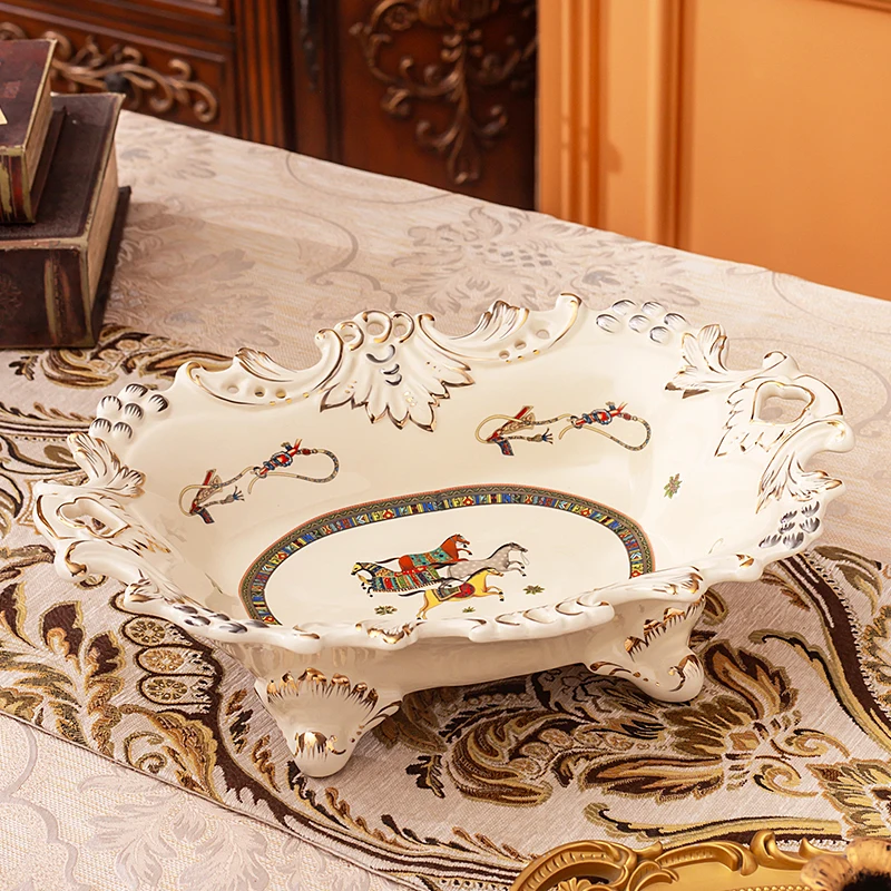 European ceramic fruit plate living room luxury light luxury high-end fruit plate restaurant hotel ktv dried fruit plate decorat
European ceramic fruit plate living room luxury light luxury high-end fruit plate restaurant hotel ktv dried fruit plate decorat