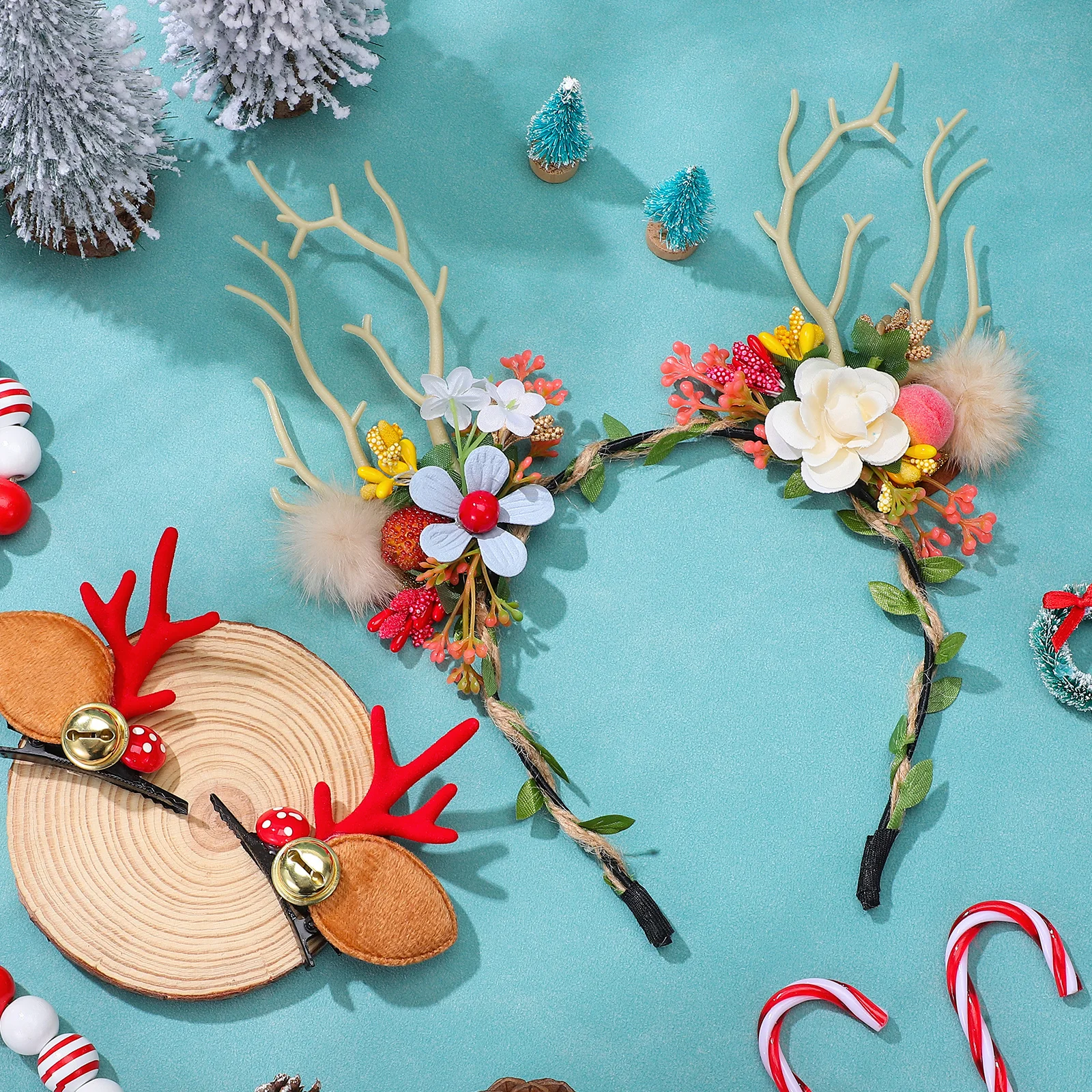 1Set Deer Antlers Headband Cute Realistic Design for Women Kids Holiday Party Christmas Halloween Cosplay Role Play Photography
1Set Deer Antlers Headband Cute Realistic Design for Women Kids Holiday Party Christmas Halloween Cosplay Role Play Photography