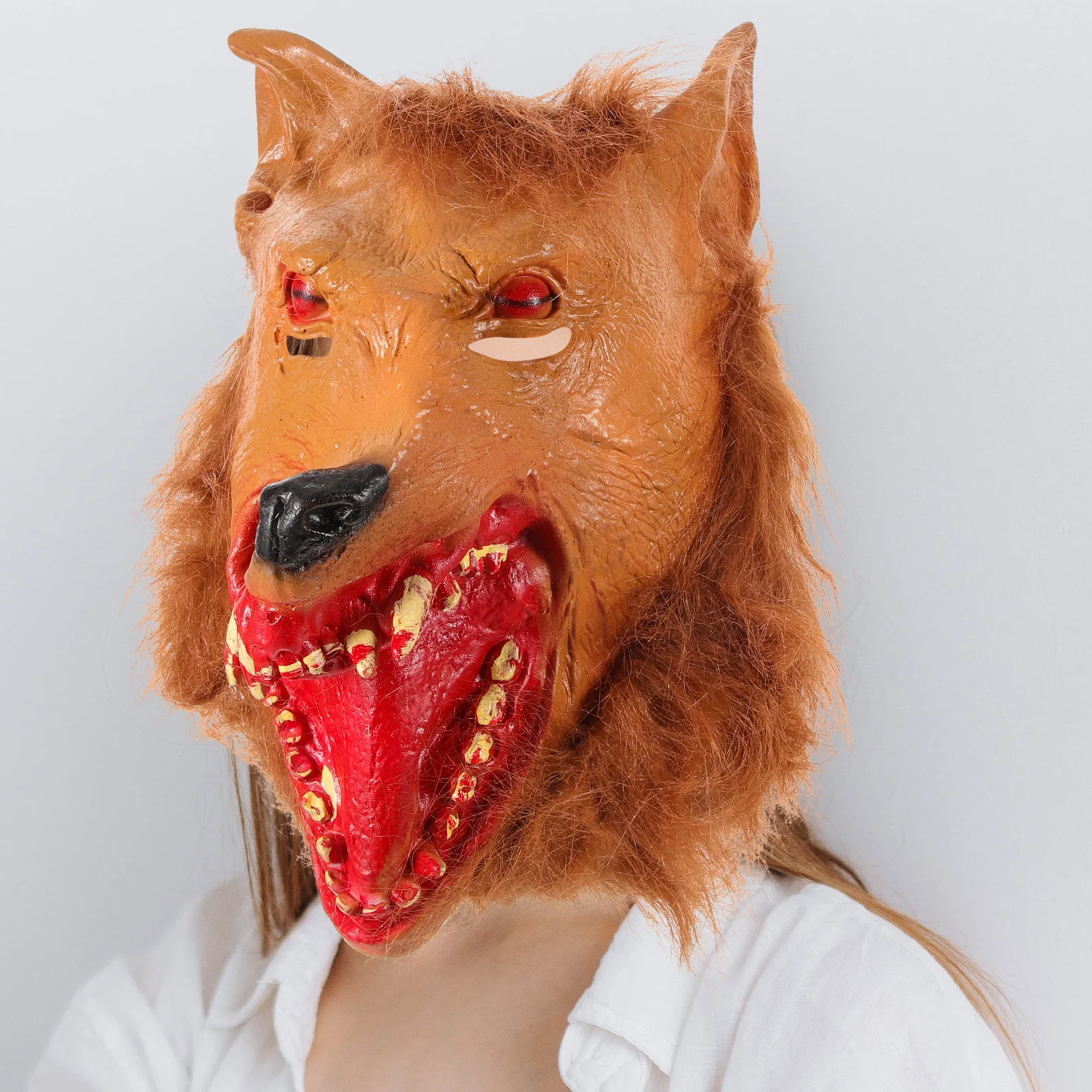 Wolf Head Halloween Mask Lightweight Comfortable Orange Cosplay Costume Party Supplies Festivals Photo Prop Outdoor Fun
Wolf Head Halloween Mask Lightweight Comfortable Orange Cosplay Costume Party Supplies Festivals Photo Prop Outdoor Fun