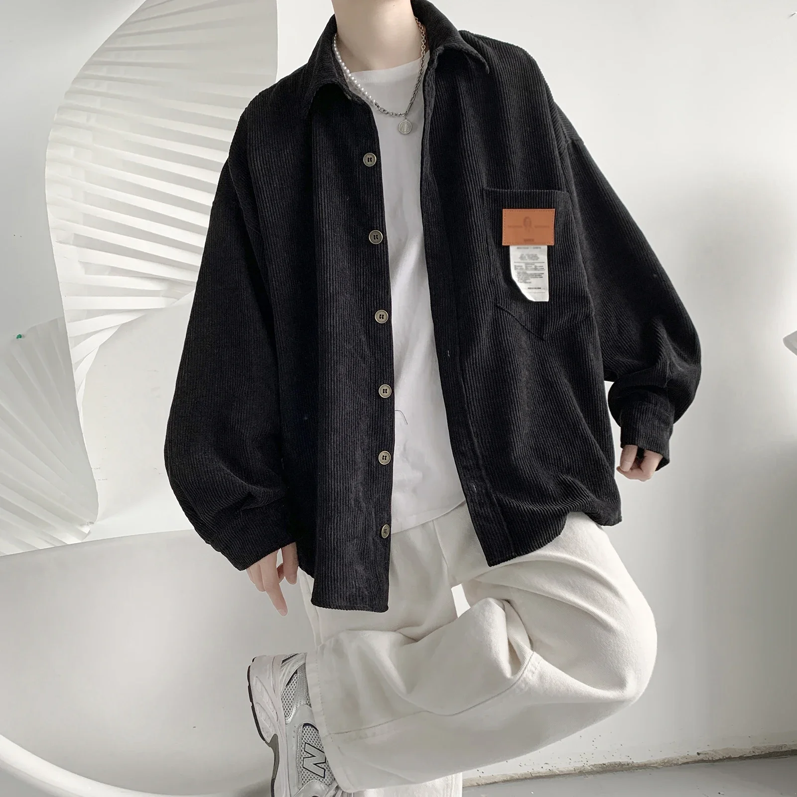 Corduroy Men Long Sleeve Shirts Casual Vintage Blouses Top Fashion Harajuku Oversize Cardigan Clothing
Corduroy Men Long Sleeve Shirts Casual Vintage Blouses Top Fashion Harajuku Oversize Cardigan Clothing
