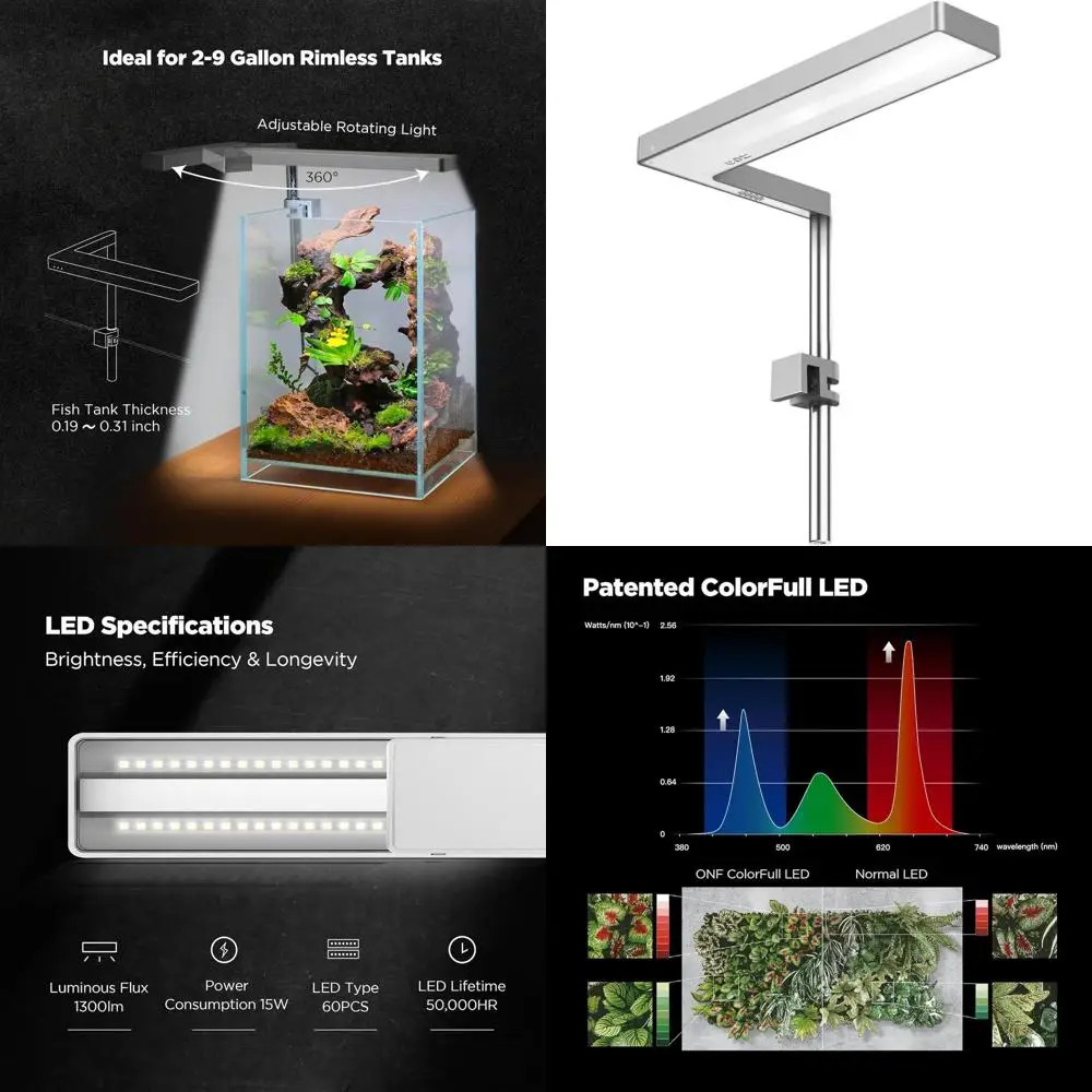 Светильник для аквариума 15 Вт, полноспектральный, с регулировкой яркости, водонепроницаемый, для пресноводных аквариумов объемом 2-9 галлонов, подходит для террариумов и растений
Светильник для аквариума 15 Вт, полноспектральный, с регулировкой яркости, водонепроницаемый, для пресноводных аквариумов объемом 2-9 галлонов, подходит для террариумов и растений