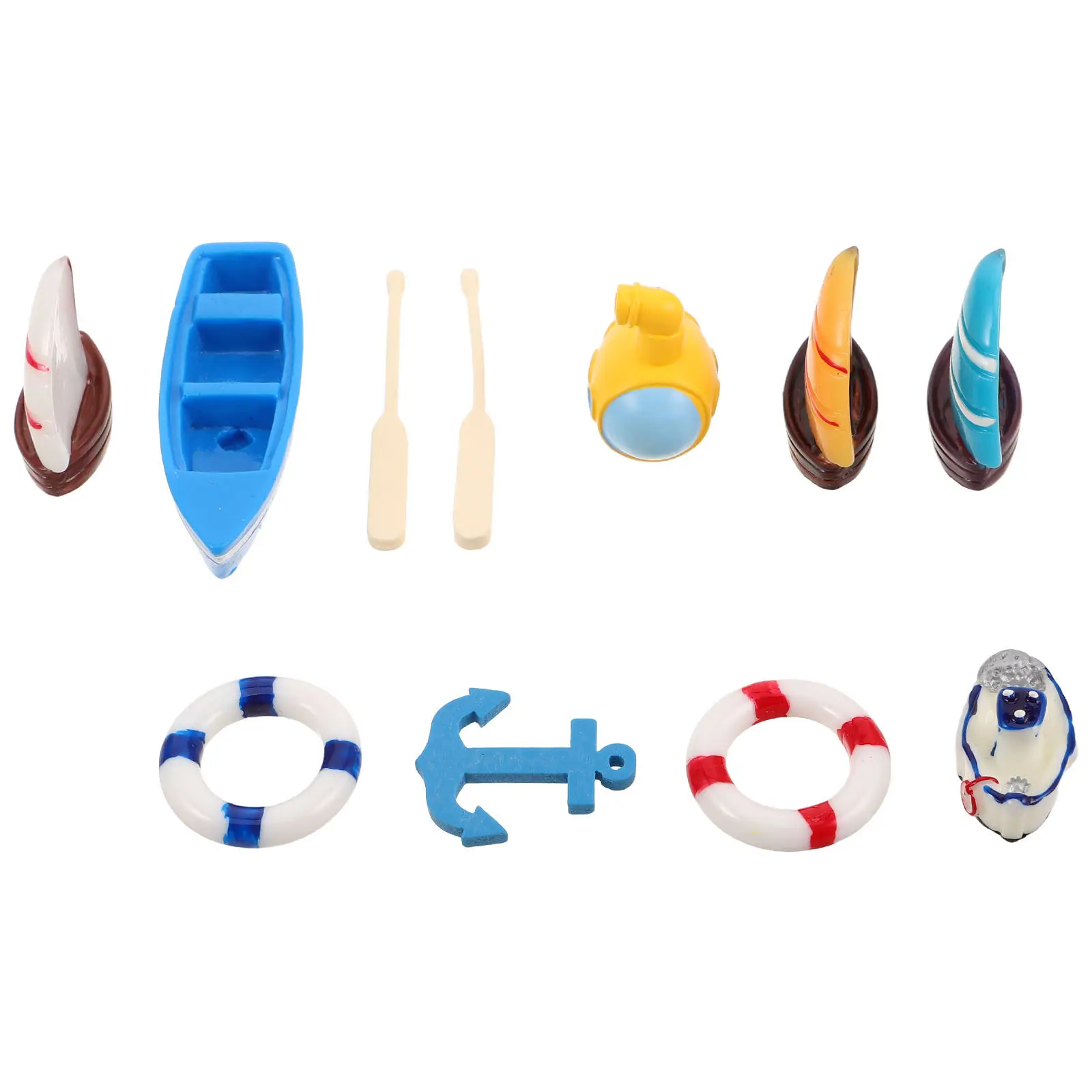 10Pcs Miniature Nautical Beach Accessories Set Resin Sailboat Lifebuoy Paddles Micro Landscape DIY Dollhouse Coastal Decor
10Pcs Miniature Nautical Beach Accessories Set Resin Sailboat Lifebuoy Paddles Micro Landscape DIY Dollhouse Coastal Decor