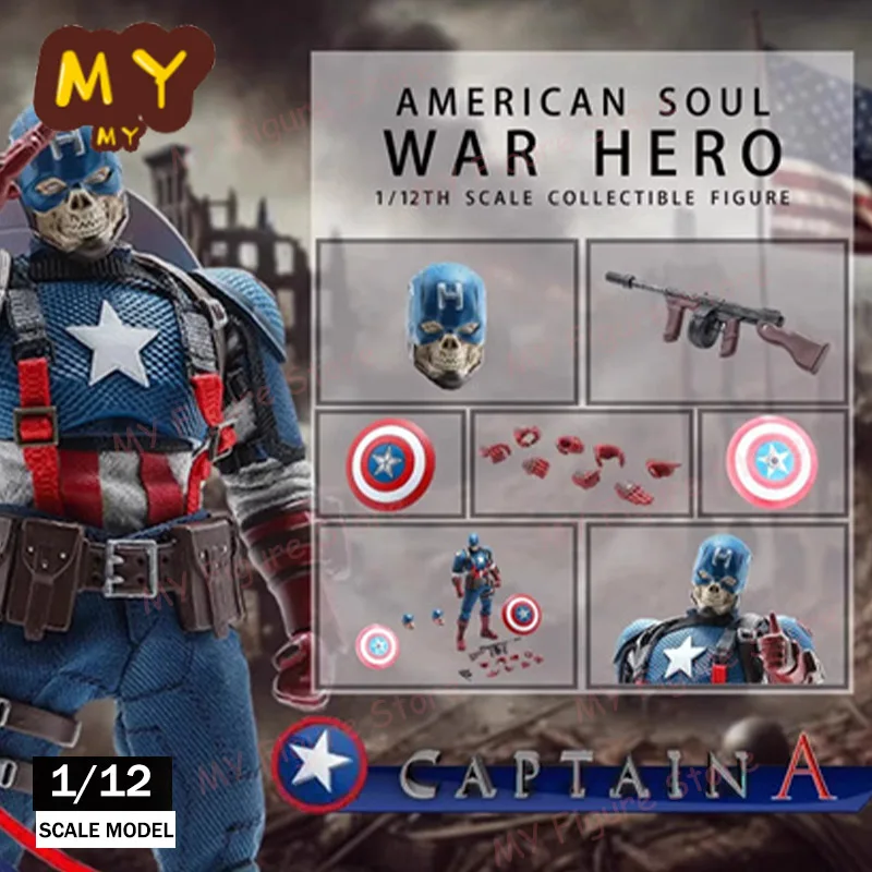 Original Joy Man Toys War Hero Action Figure Captain American Soul 1/12 Scale Collectible JMToys JM003 Kid Toy Birthday Gift
Original Joy Man Toys War Hero Action Figure Captain American Soul 1/12 Scale Collectible JMToys JM003 Kid Toy Birthday Gift