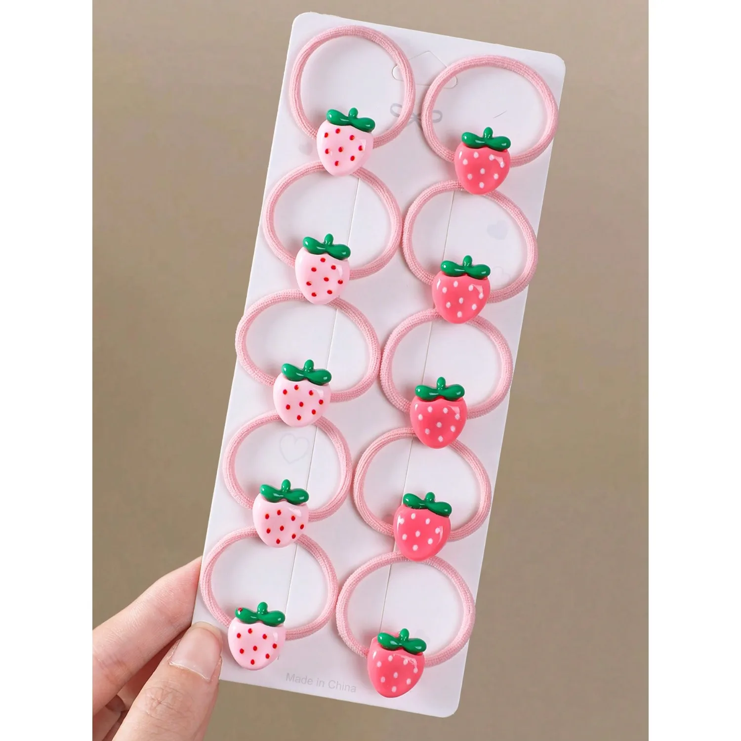 10pcs Girls Pink Strawberry Hair Ties Hair Bands Elastic Hair Rubber Bands Thumb Hair Ties For Daily Use
10pcs Girls Pink Strawberry Hair Ties Hair Bands Elastic Hair Rubber Bands Thumb Hair Ties For Daily Use