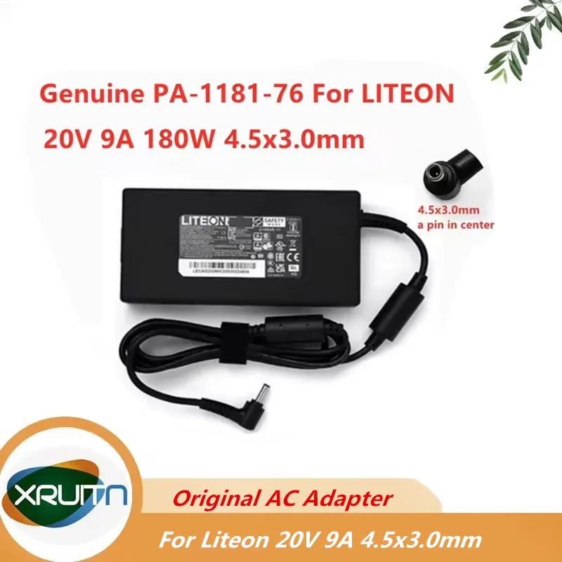 Genuine OEM Liteon 180W 20V 9A PA-1181-76 4.5*3.0mm AC Power Adapter For MSI Sword 15 A12UDX A12UD A12UCX A12UC Laptop Charger
Genuine OEM Liteon 180W 20V 9A PA-1181-76 4.5*3.0mm AC Power Adapter For MSI Sword 15 A12UDX A12UD A12UCX A12UC Laptop Charger