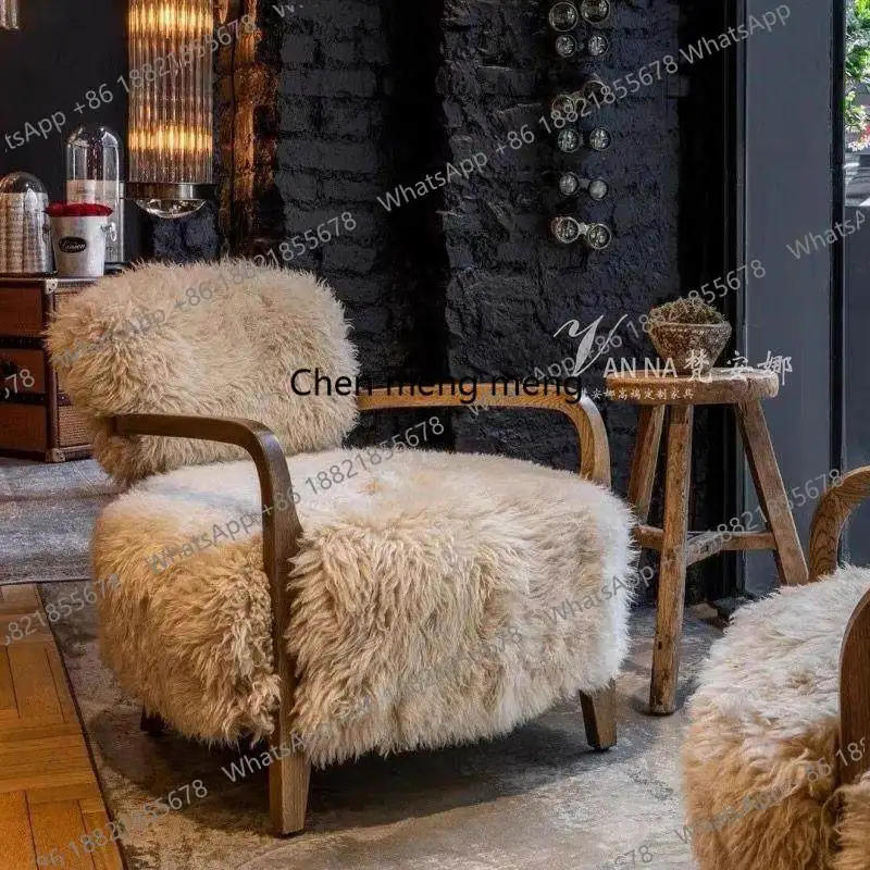 Nordic solid wood imitation wool sofa chair modern simple small apartment design living room single sofa
Nordic solid wood imitation wool sofa chair modern simple small apartment design living room single sofa