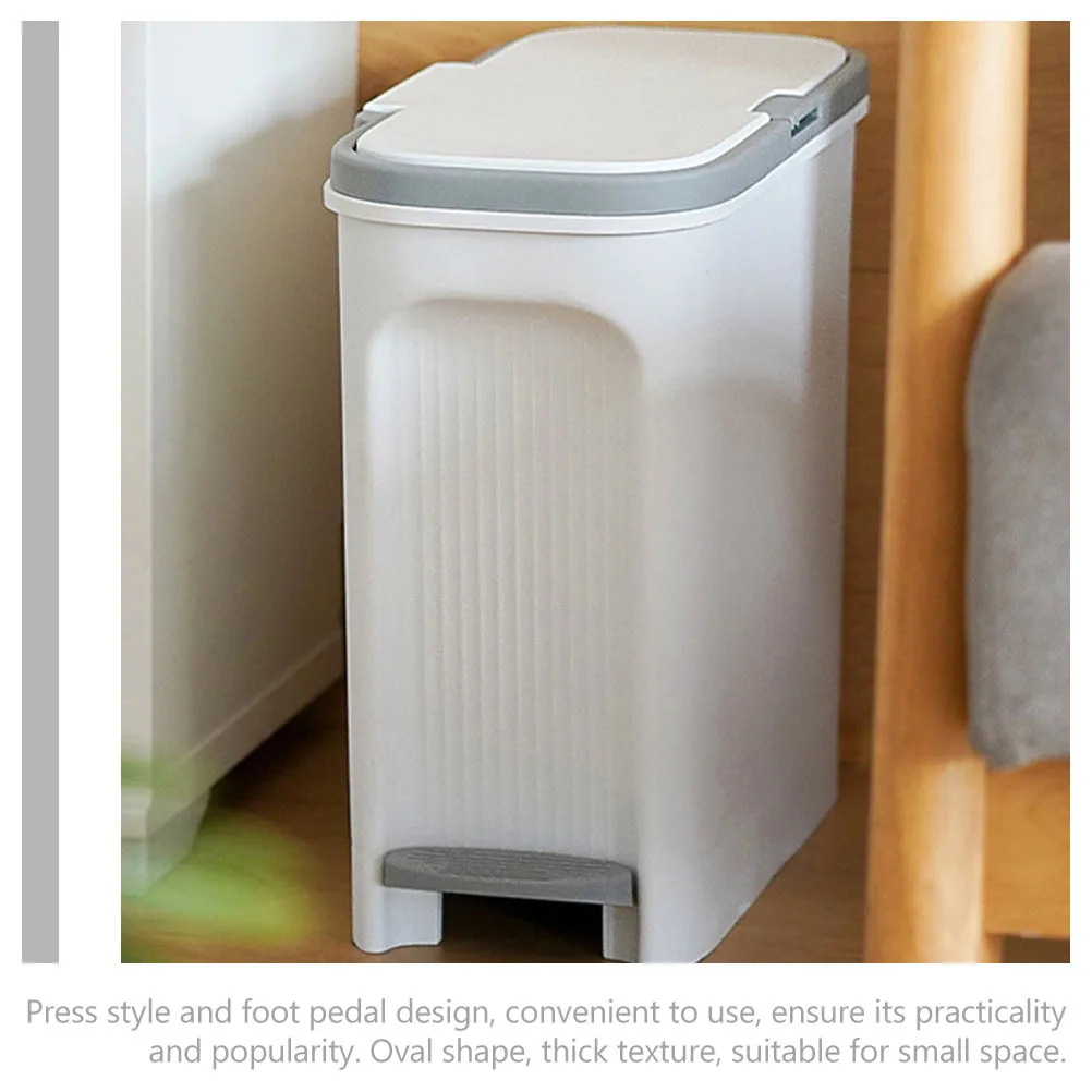 Step Trash Can Oval Press Type Foot Pedal Thick Plastic Household Waste Bin Bathroom Kitchen Trash Bin Convenient
Step Trash Can Oval Press Type Foot Pedal Thick Plastic Household Waste Bin Bathroom Kitchen Trash Bin Convenient