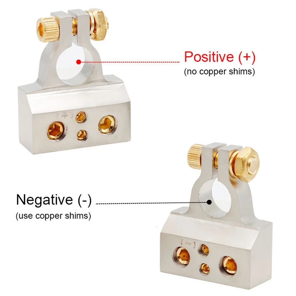 Car Audio Battery Terminal Clamp Gold Plated Zinc Alloy Connector For Vehicle 12V To 48V Systems Secure Wire Connector
Car Audio Battery Terminal Clamp Gold Plated Zinc Alloy Connector For Vehicle 12V To 48V Systems Secure Wire Connector