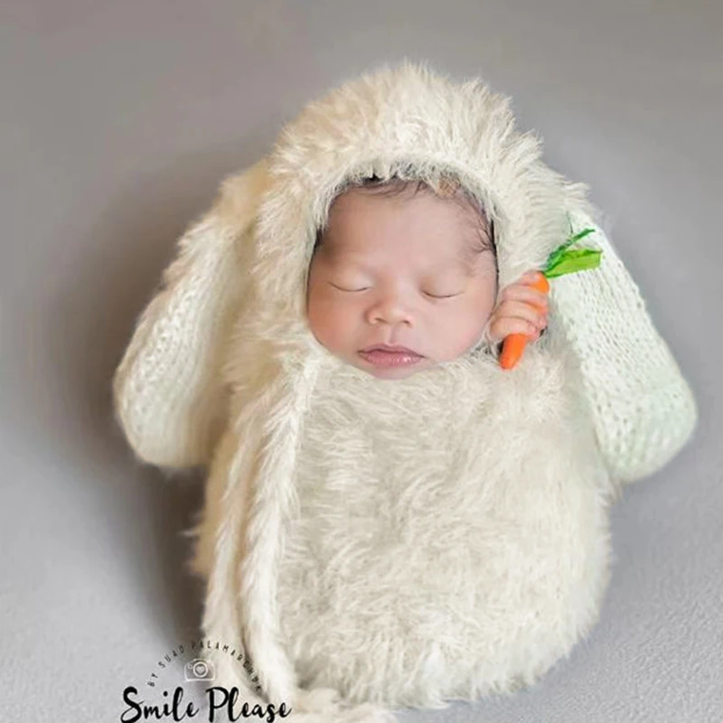 Infant Photography Clothing Rabbit Hat+Sleeping Bag+Carrot 3Pcs/set Baby Photo Props Accessories Studio Shoot Newborn Clothes
Infant Photography Clothing Rabbit Hat+Sleeping Bag+Carrot 3Pcs/set Baby Photo Props Accessories Studio Shoot Newborn Clothes